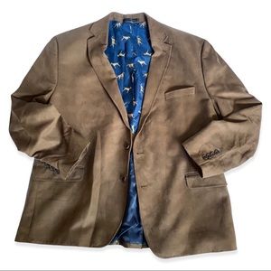 Ralph Lauren Brown Sueded Sports Coat Blazer 50R
